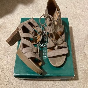 Paul Green Lace Up Sandal Hana Slide Truffle Lea